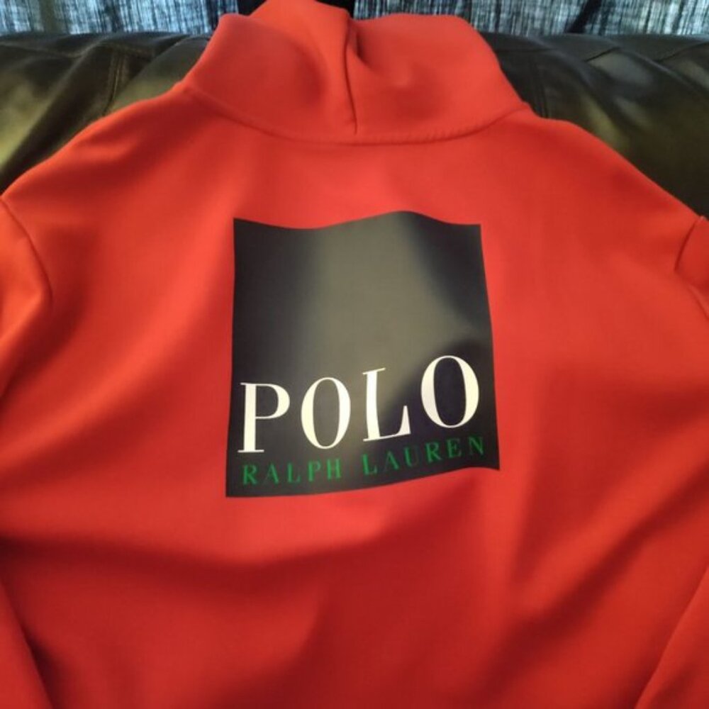 RALPH LAUREN POLO FLEECE HOODIE . [PRE-LOVED]